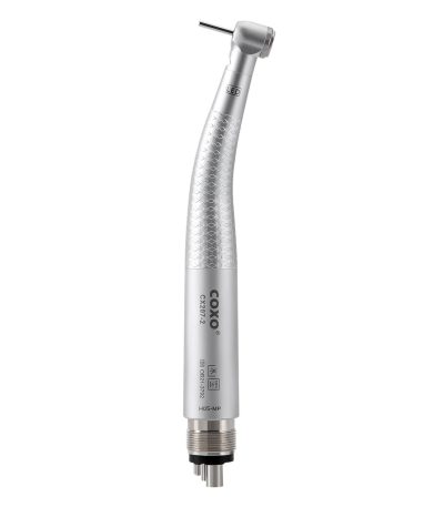COXO CX207-2 LED High-Speed Air Turbine Handpiece 4-Hole Coupler with Generator Mini Head