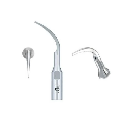 DTE Ultrasonic Scaler Silver Tips Assorted - 5/Pk (1xPD1, 2xGD1, 1xGD2, 1xGD4）