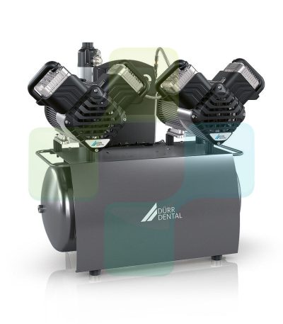 Durr Dental Duo Tandem Oil Free 50L Dental Compressor with Membrane Dryer (4 Surgeries) UNIT ONLY
