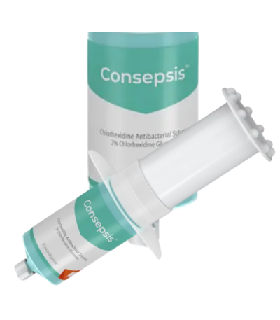 Ultradent Consepsis 687 30 mL IndiSpense refill containing 2% chlorhexidine antibacterial solution