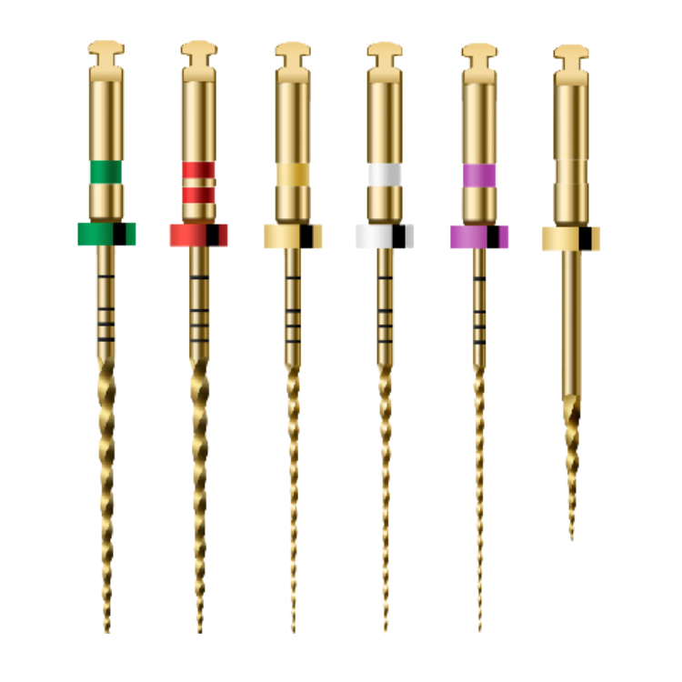 M3 Pro Gold Bondent M3 Pro Gold NiTi rotary files for curved root canals