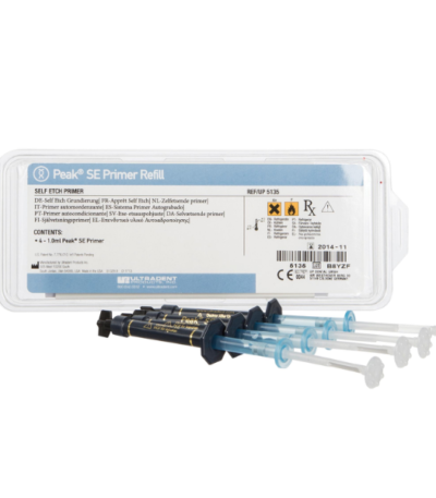 Ultradent Peak SE Primer 4-pack self-etching dental primer refill